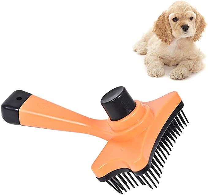 Pet Brush, Elite Multi-Functional Plastic Grooming Comb Cut Tangles Tool, Dog Cat Grooming Supplies, for Finishing to Remove Tangles and Loose Pet Hair