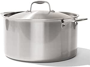 Made In Cookware - 12 Quart Stock Pot With Lid - Stainless Clad 5 Ply Construction - Induction Compatible - Made in Italy - Professional Cookware
