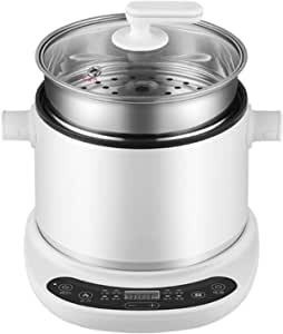 FAZRPIP Electric Hot Pot, Electric Boiling Pot, Household Split Multifunctional Electric Frying and Cooking Integrated Pot, Mini Electric Skillet with Lid,with Steamer